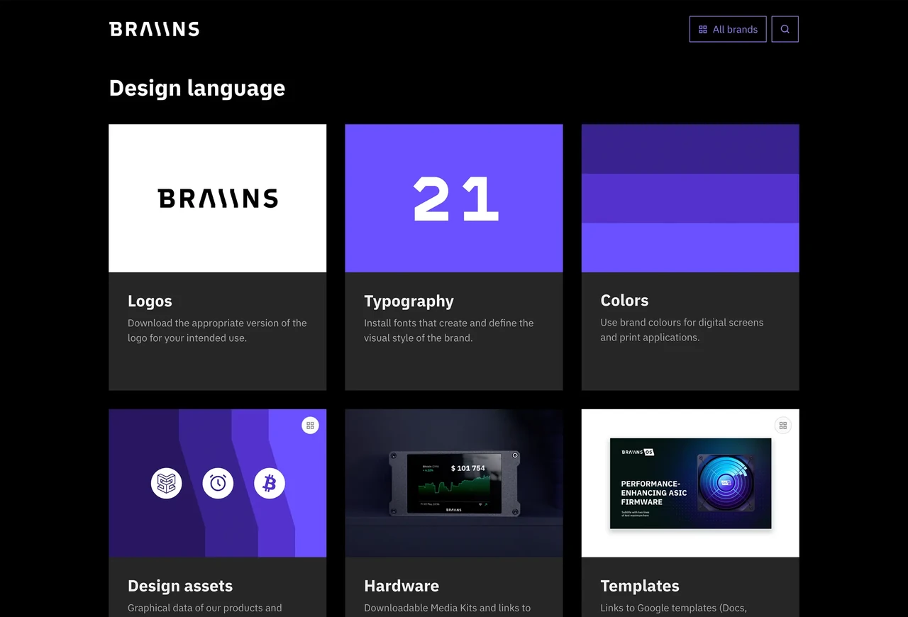 Visualbook – brand manuál Braiins