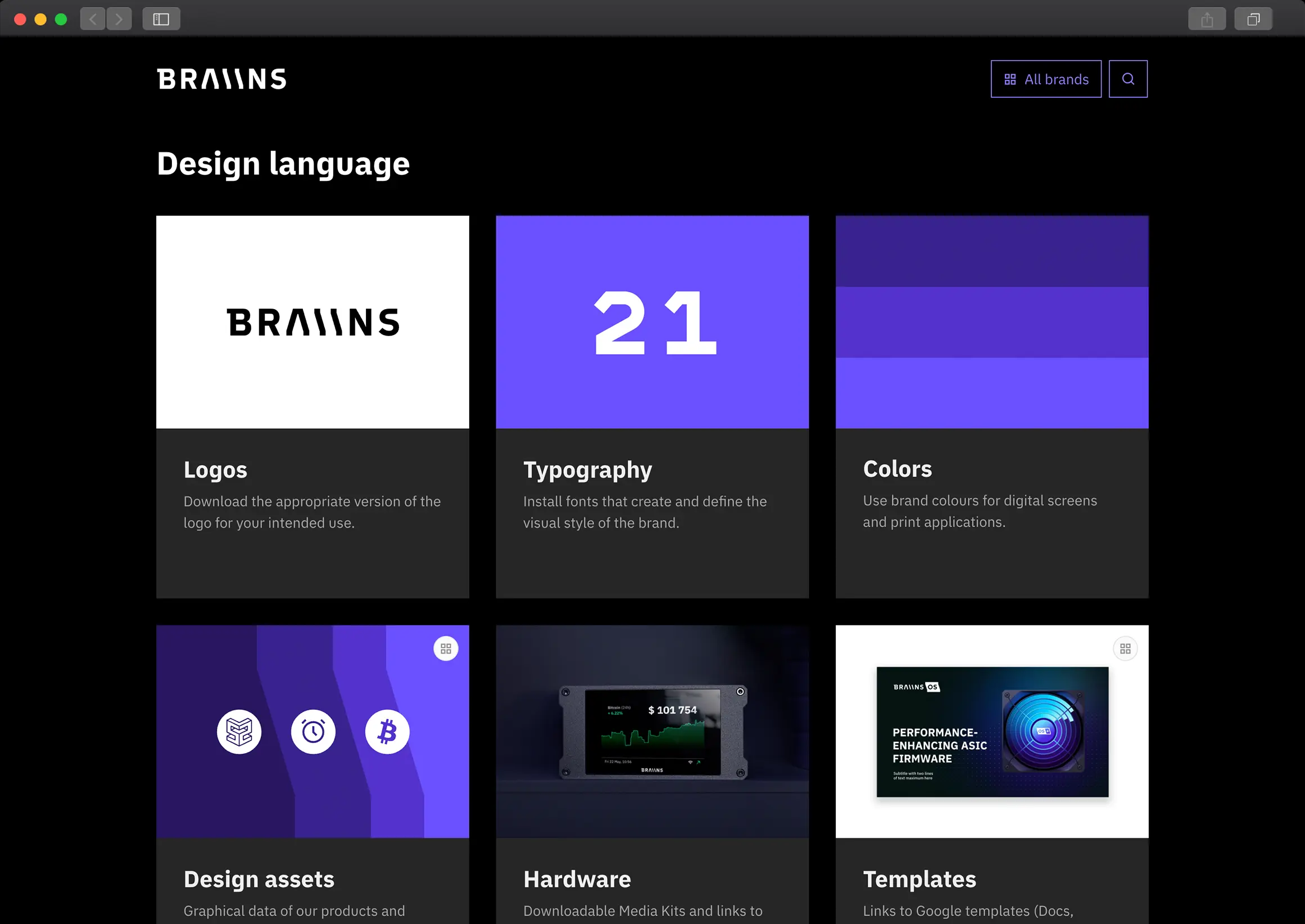 Visualbook – brand manuál Braiins
