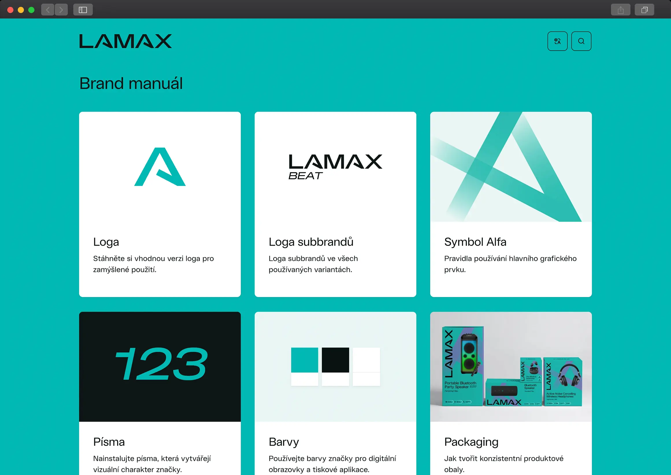 Visualbook – brand manuál Lamax
